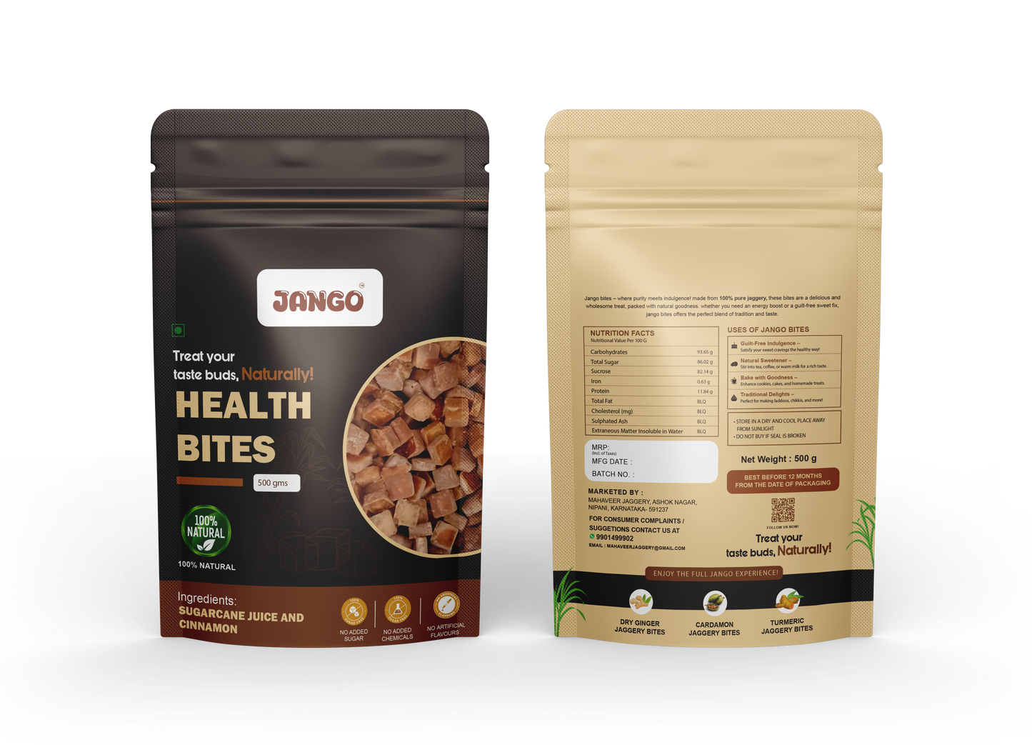 Natural Sugarcane and Cinnamon Snack 500gm